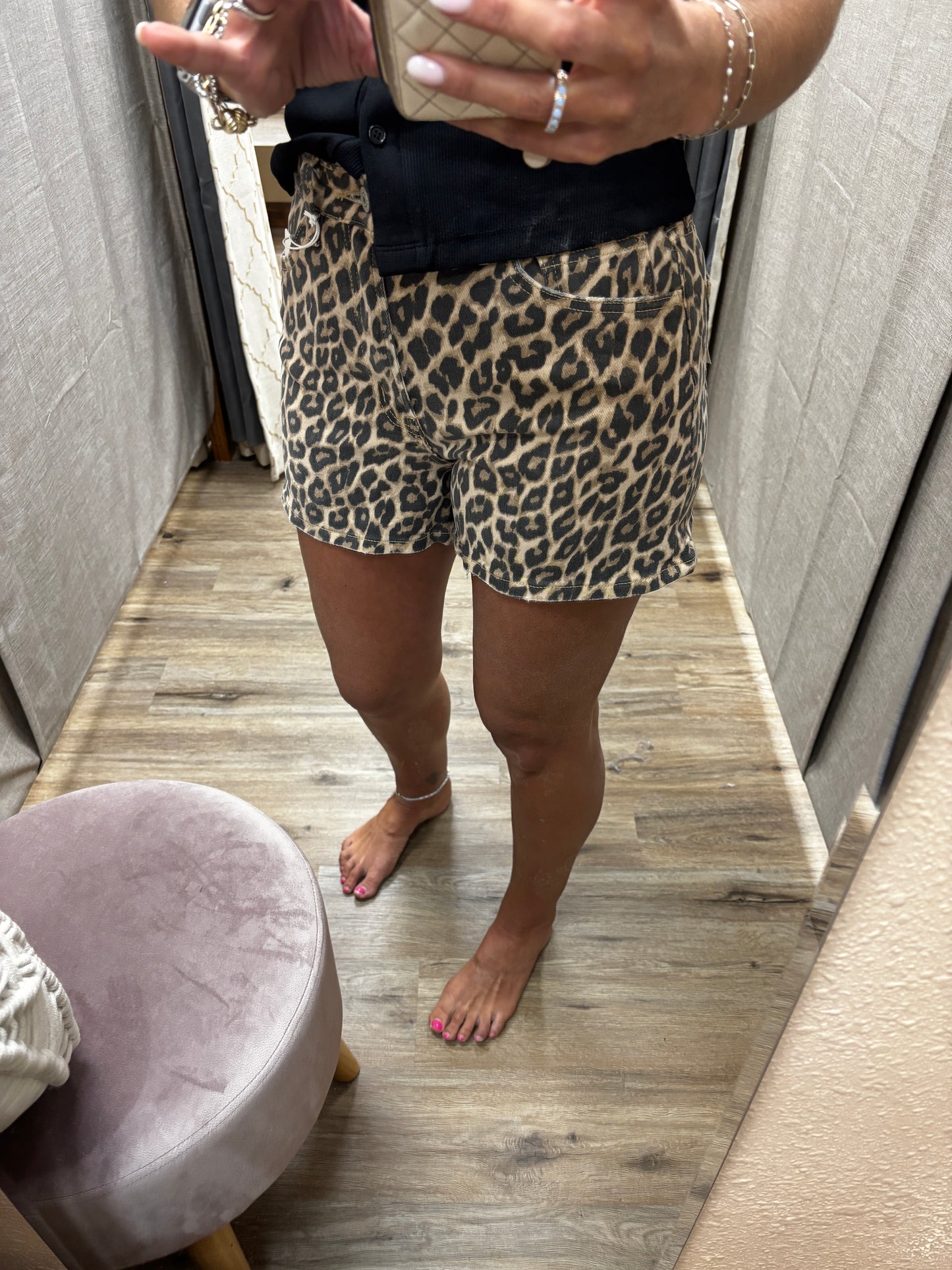 Lovervet Leopard High Rise Shorts LV2223