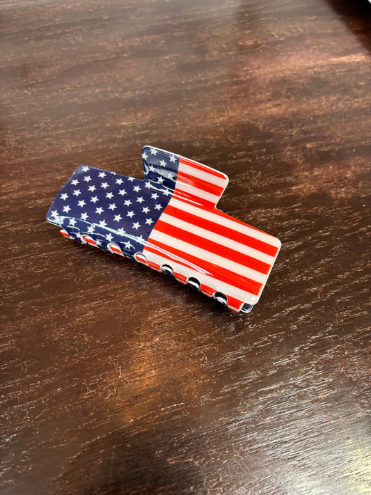 Large American Flag Claw Clip **RESTOCKED**