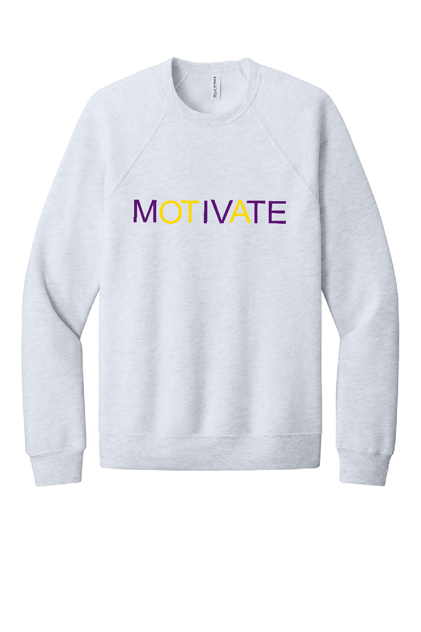 Motivate Bella Canvas Sponge Fleece Crewneck ~2 Colors