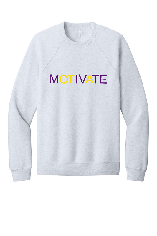 Motivate Bella Canvas Sponge Fleece Crewneck ~2 Colors