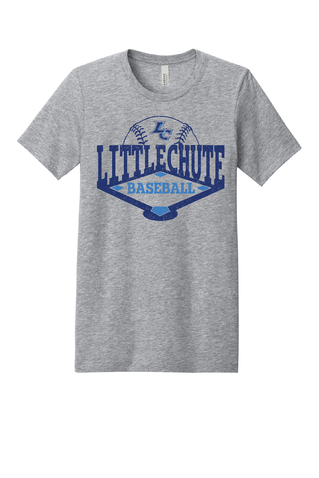 Little Chute Baseball Bella Tee~ Youth and Adult~ 2 Colors