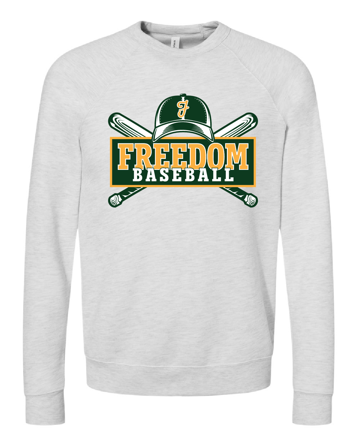 Freedom Baseball Bella Canvas Crewneck ~ 3 Colors~ Unisex ~NEW