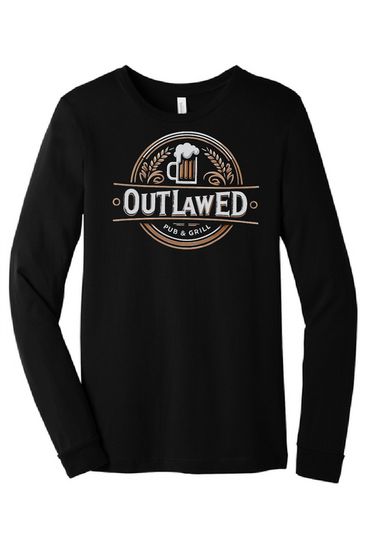 Outlawed Bar Black Bella Canvas Long Sleeve ~Unisex