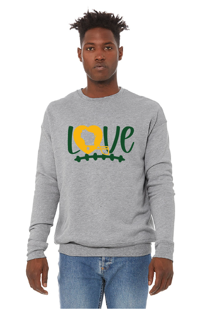 LOVE Packer Grey Bella Crewneck