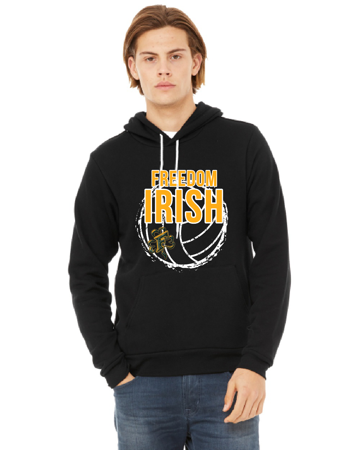 Freedom Irish Volleyball  Bella Canvas Hoodie ~ 2 Colors