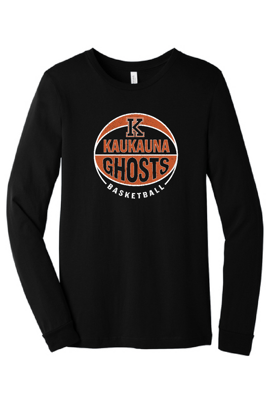 Kaukauna Ghosts Basketball Unisex Bella Canvas Long Sleeve ~ 2 Styles