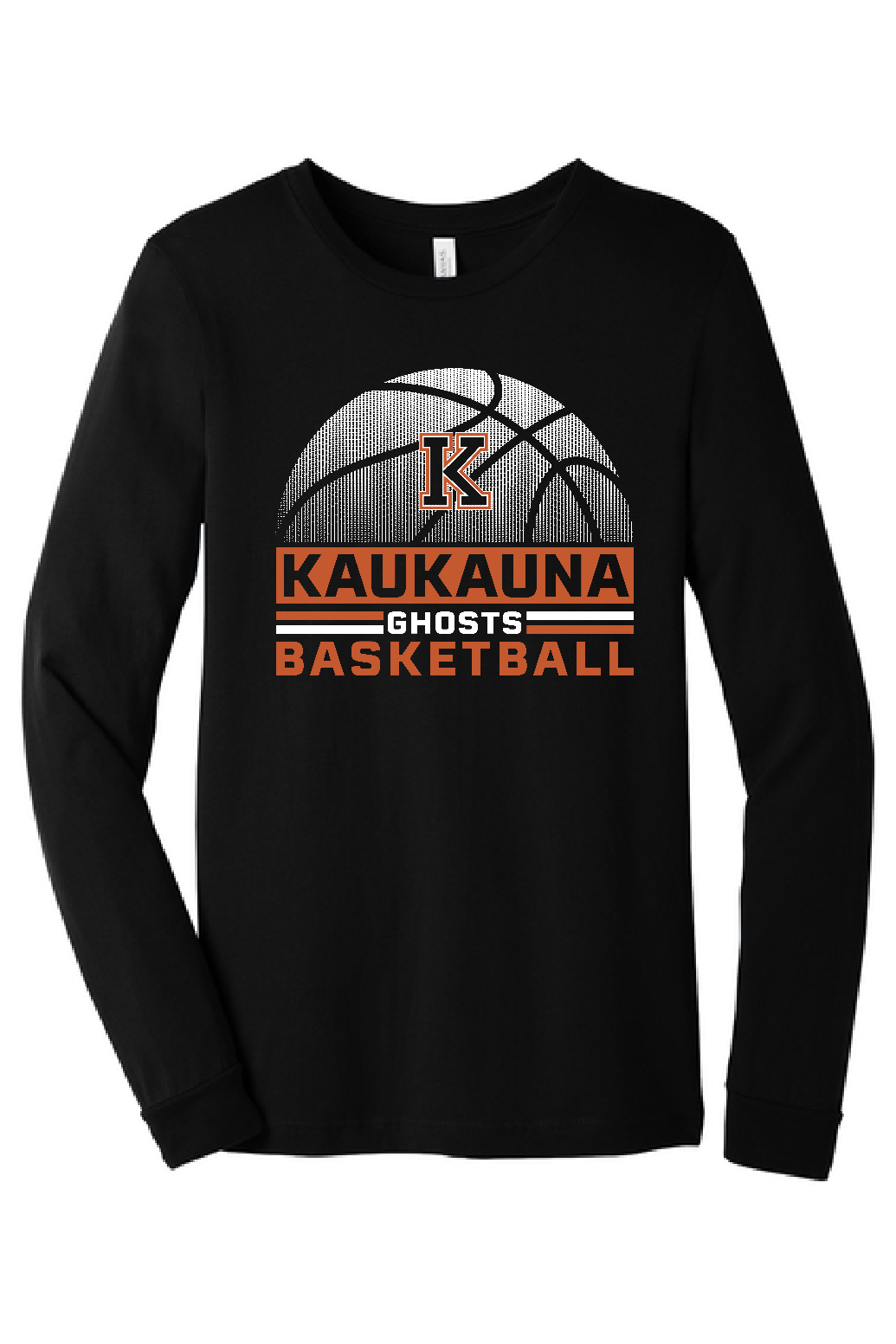 Kaukauna Ghosts Basketball Unisex Bella Canvas Long Sleeve ~ 2 Styles