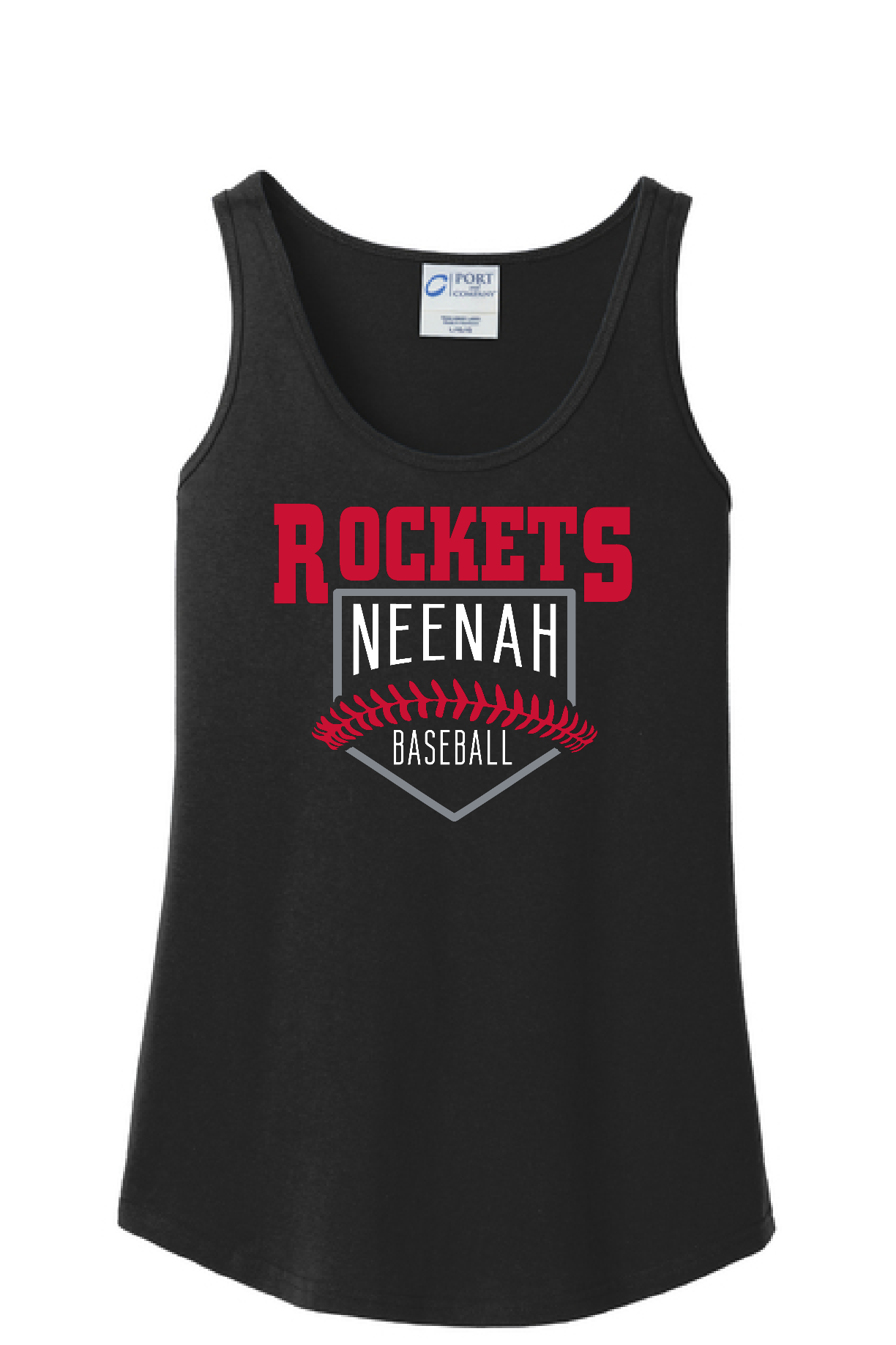 Custom School Baseball/Softball Port & Company Ladies Tank~ 4 Color Choices