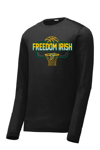 Freedom Irish Basketball Sport Tek Competitor Long Sleeve ~ 2 Colors