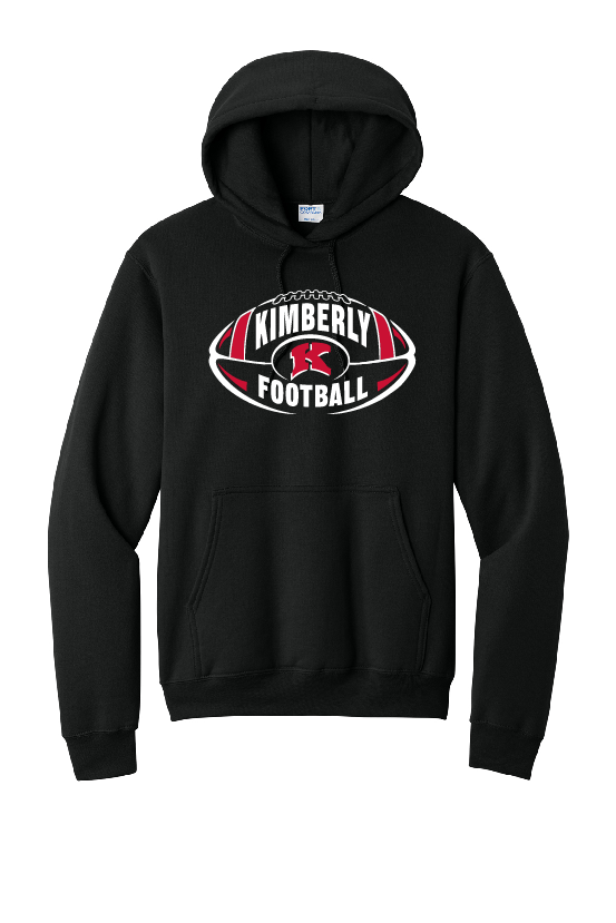 Kimberly Football Port & Company Hoodie~ 2 Colors~ Youth and Adult Sizes