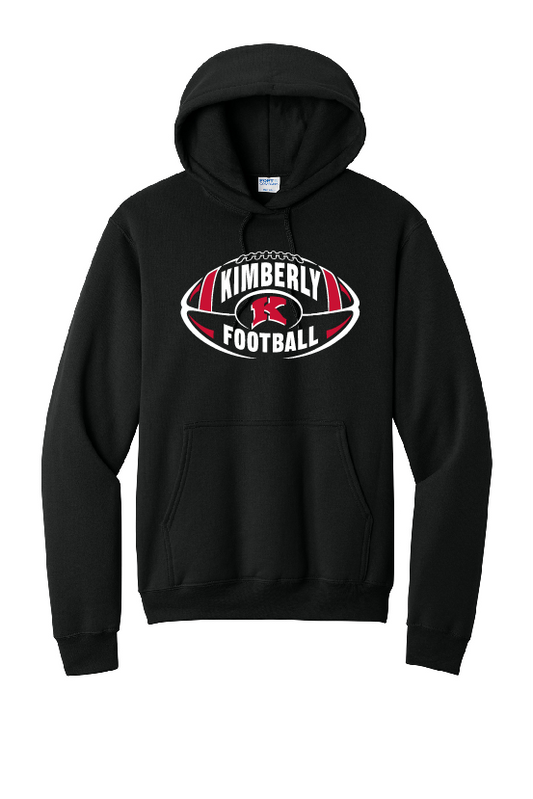 Kimberly Football Port & Company Hoodie~ 2 Colors~ Youth and Adult Sizes