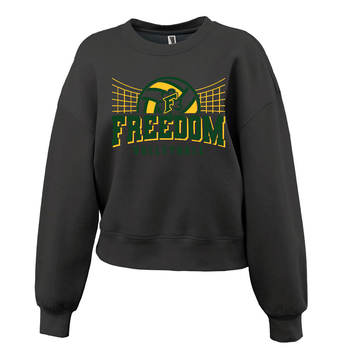 Freedom Volleyball Pennant Black Standard Crew~ Ladies