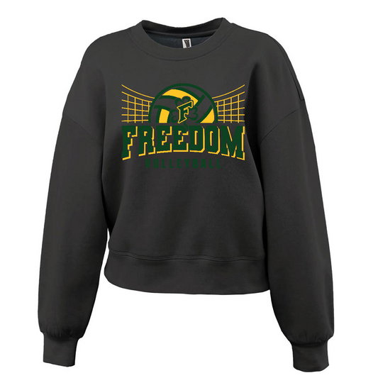 Freedom Volleyball Pennant Black Standard Crew~ Ladies