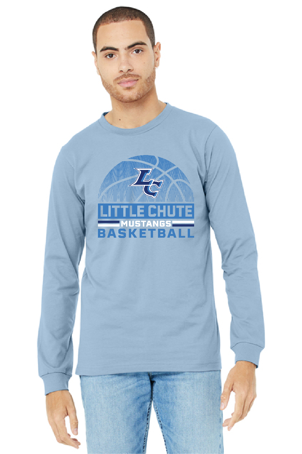 Little Chute Basketball Unisex Bella Canvas Long Sleeve ~ 2 Colors