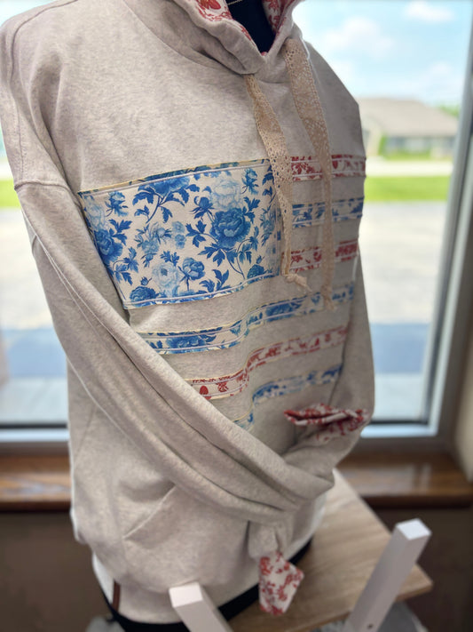 Ampersand Floral Flag Glory Hoodie