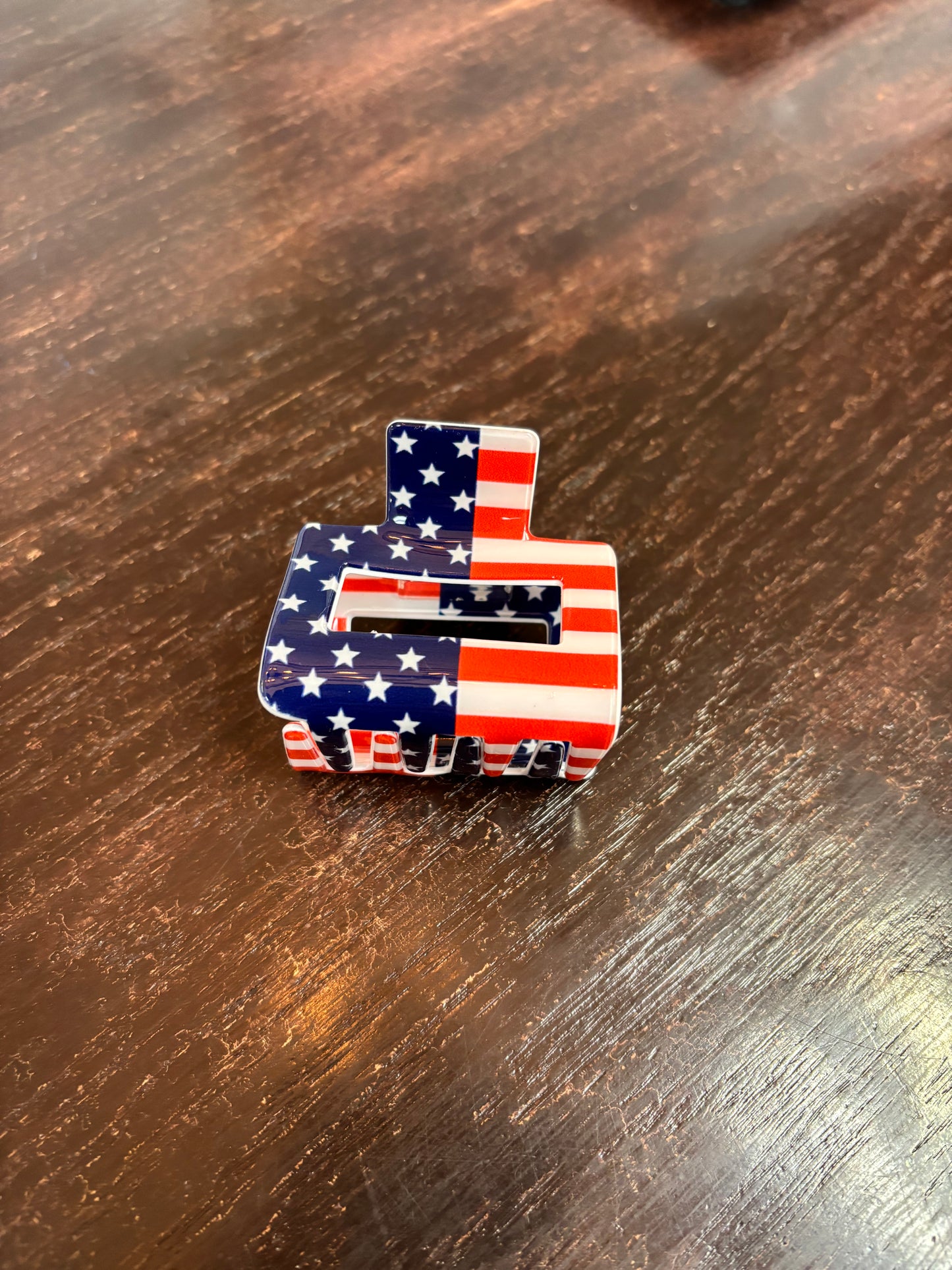 Small American Flag Claw Clip **RESTOCKED**