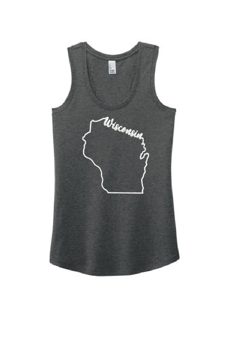 District Charcoal Racer Back Tank