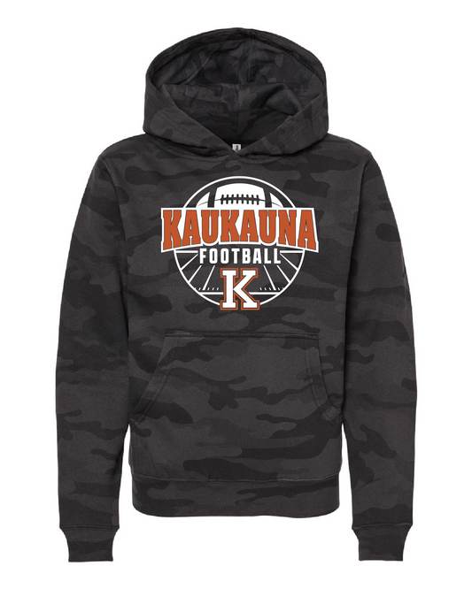 Kaukauna Football Black Camo Independent Trading Hoodie ~ Youth and Unisex ~