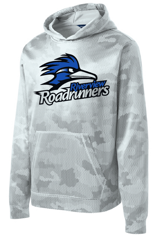 Riverview Fundraiser Spork Tek White Camo Hex Fleece Hoodie~ YOUTH