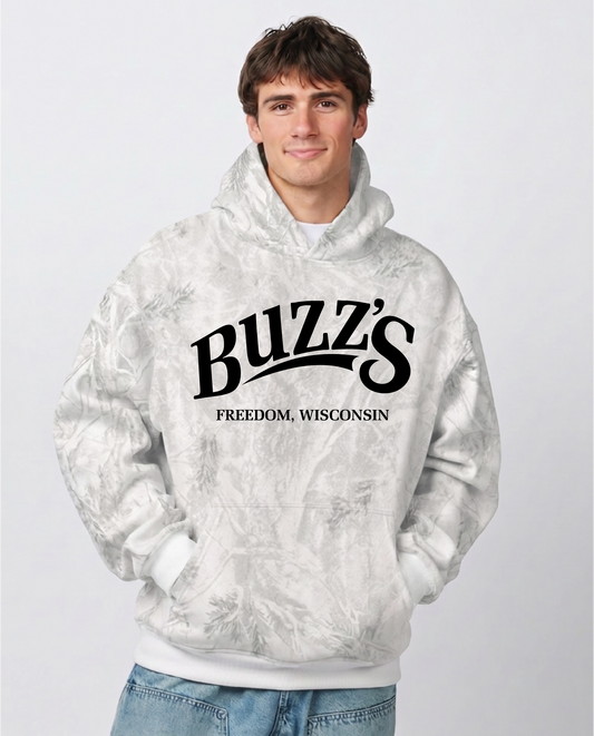 Buzz's Winter Birch Camo Hoodie~ Unisex