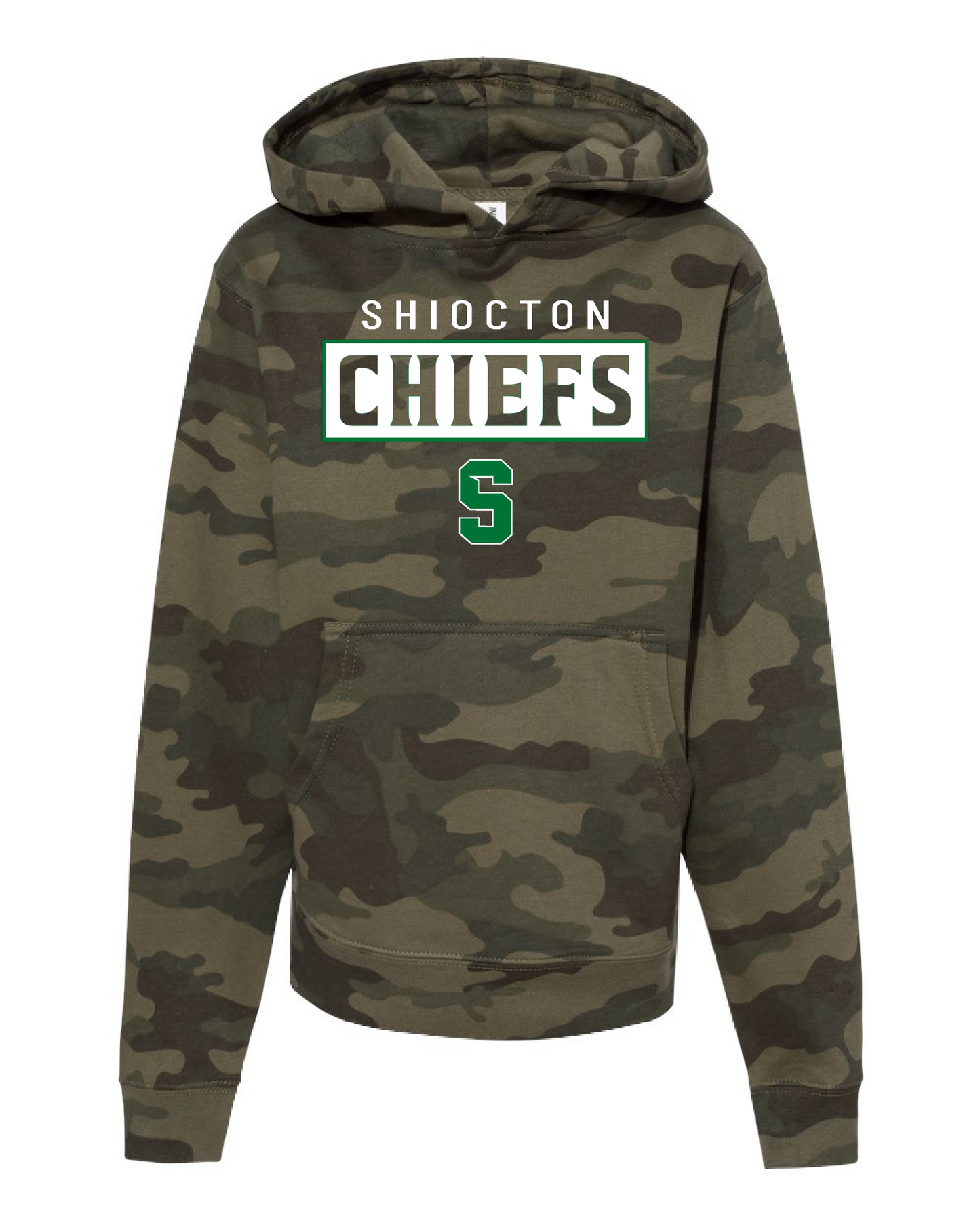 Shiocton Chiefs Independent Trading Camo Midweight Hoodie ~ Youth ~