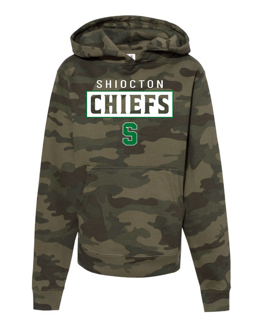 Shiocton Chiefs Independent Trading Camo Midweight Hoodie ~ Youth ~