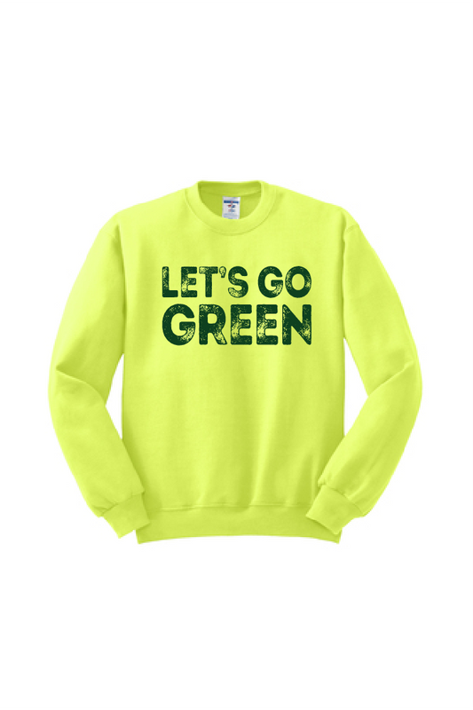 Freedom Cheer and Stunt Safety Green Jerzees NuBlend Crewneck Sweatshirt~ Unisex