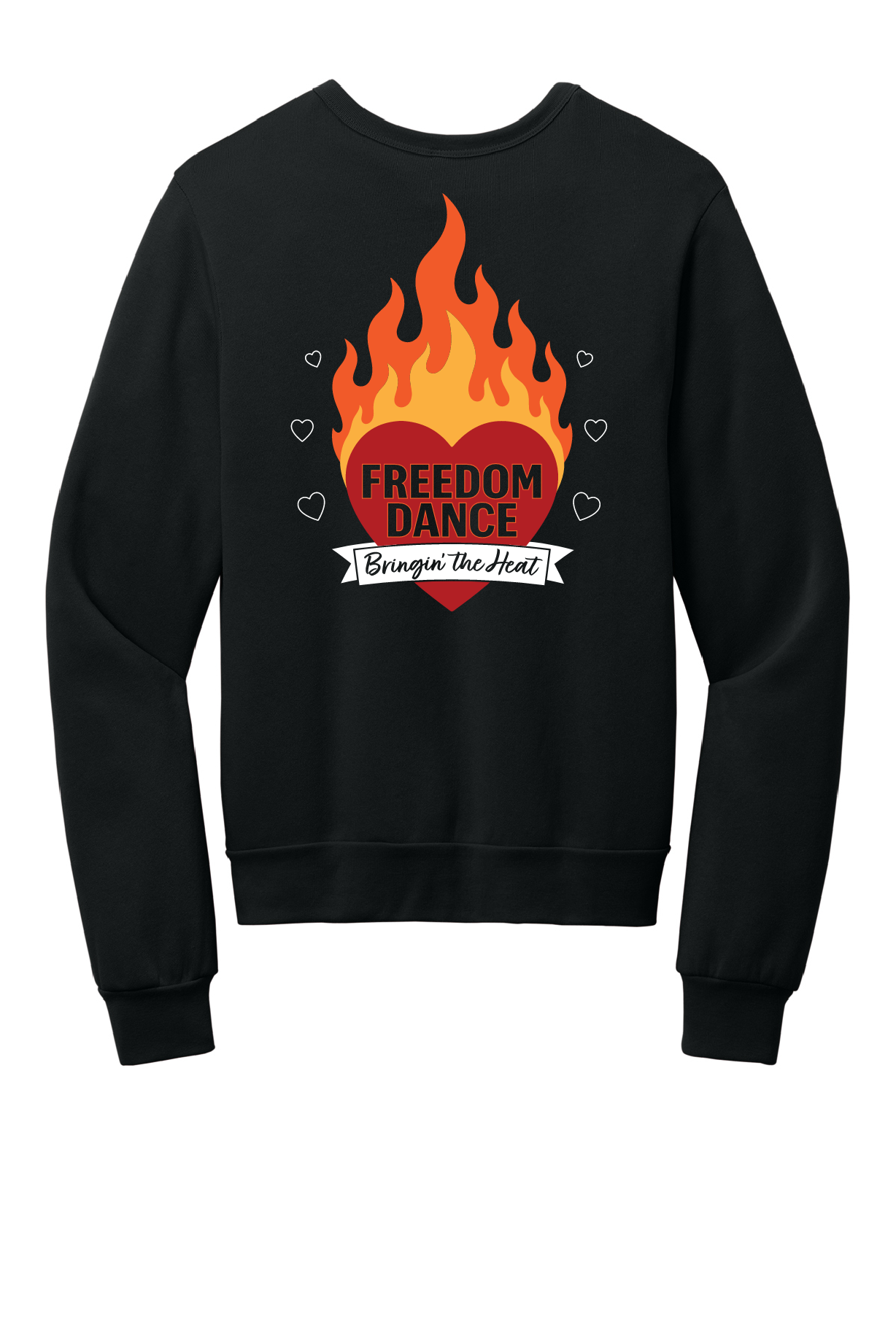 Freedom Dance Elvis Bella Canvas Black Crew Neck ~ Front and Back Design