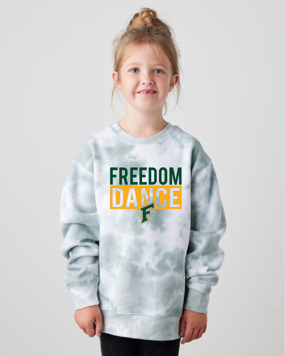 Freedom Dance Greenstone Youth Tie Dye Crewneck