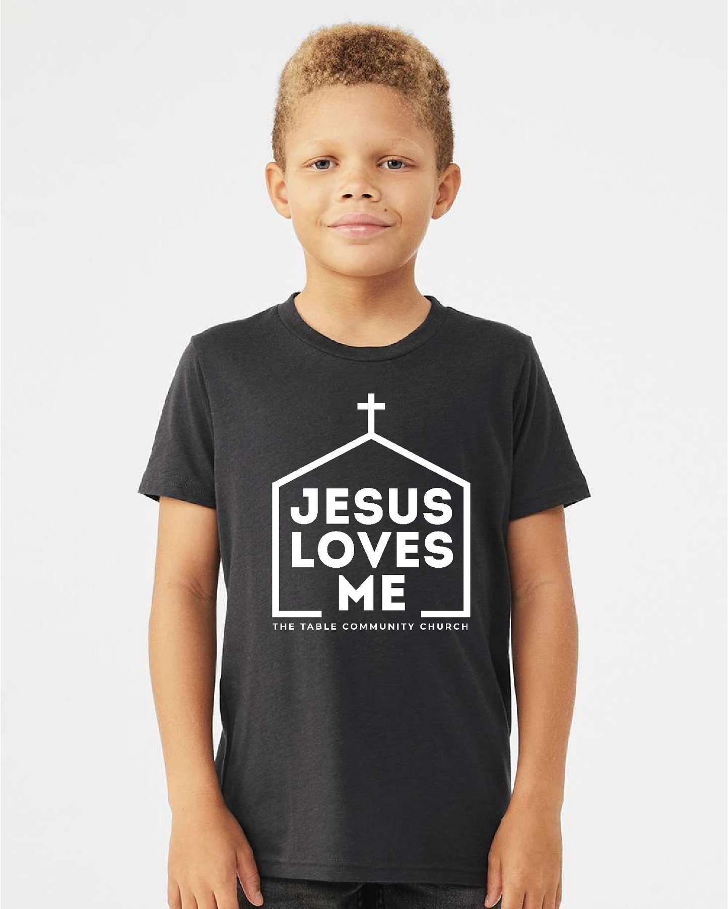 The Table Church "Jesus Loves Me" Bella Canvas Tee ~ 3 Colors ~YOUTH