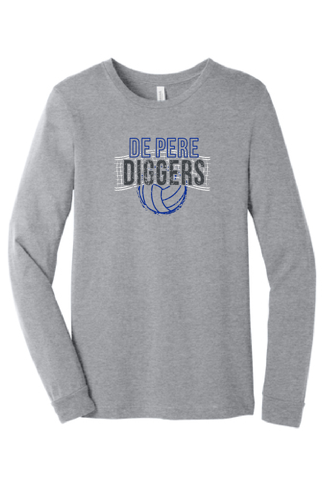 De Pere Diggers Bella Canvas Long Sleeve Tee ~ Adult & Youth