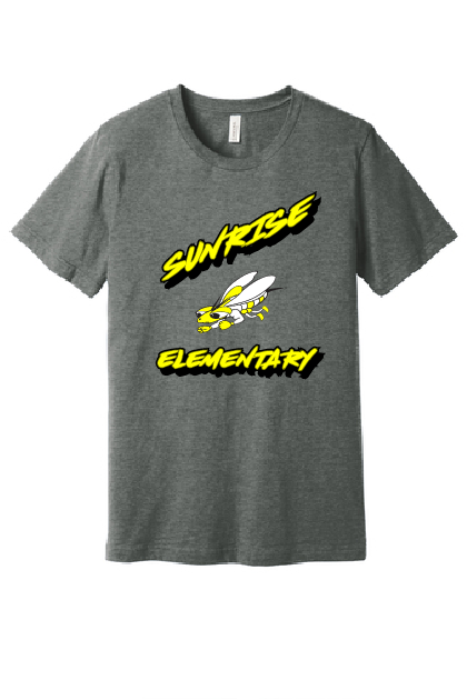 Sunrise Elementary Bella Canvas Tee ~ YOUTH~ Sunrise Logos