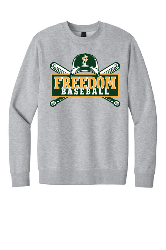 Freedom Baseball District V.I.T Fleece Crew~ Unisex~ 3 Colors~ NEW
