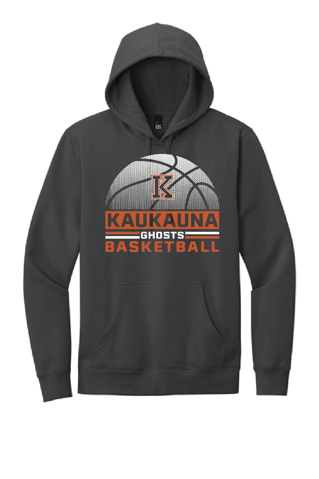 Kaukauna Ghosts Basketball Black District Hoodie ~ 2 Colors