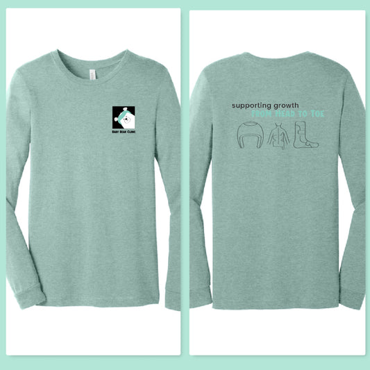 Baby Bear Clinic Bella Canvas Heather Long Sleeve ~ 5 Colors