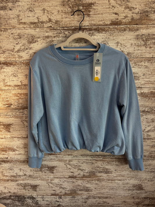 Denim Drift Bubble Hem Pullover