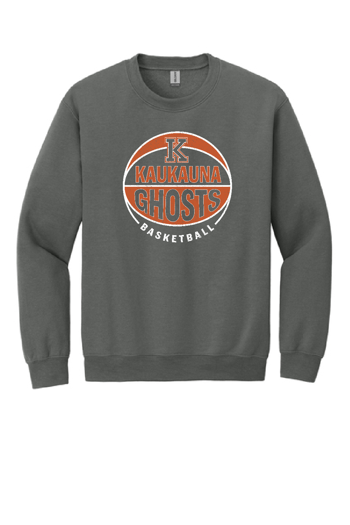Kaukauna Ghosts Basketball Charcoal Crew ~ Adult and Youth
