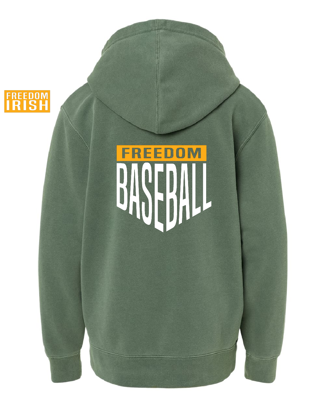 Freedom Baseball Pigment Dyed Youth Hoodie ~ 2 Colors