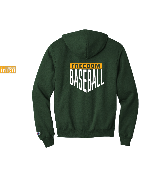 Freedom Baseball Champion Powerblend Pullover Hoodie~ 2 Colors~ Unisex