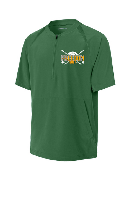 Freedom Golf Sport-Tek Repeat 1/2-Zip Short Sleeve Forest Jacket