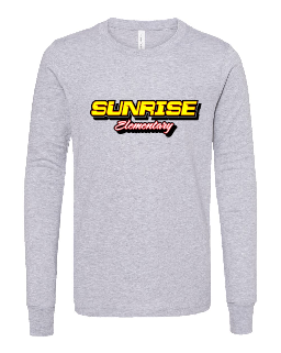 Sunrise Elementary Bella Canvas Long Sleeve  ~ Unisex ~ Sunrise Logos