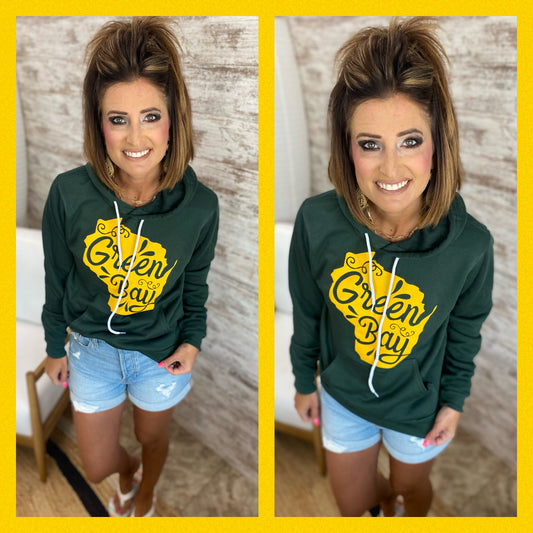 Green Bay Bella Soft Hoodie