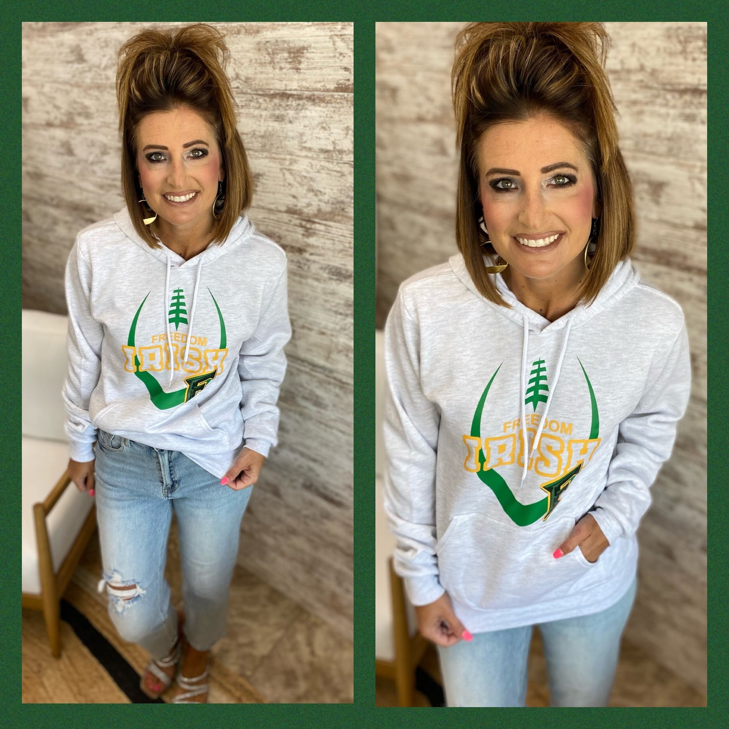 Freedom Irish Football Hoodie