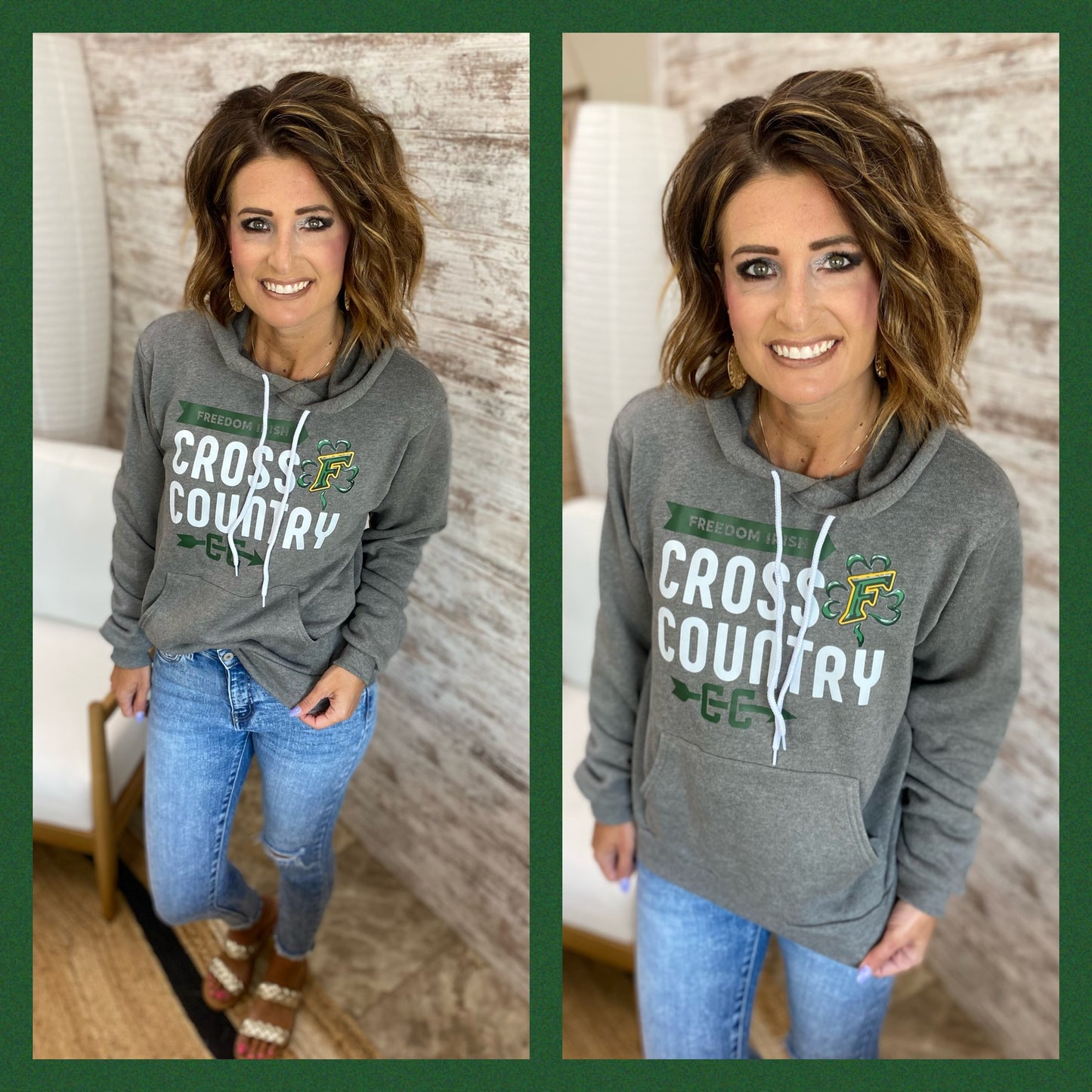 Freedom Irish Cross Country Bella Hoodie