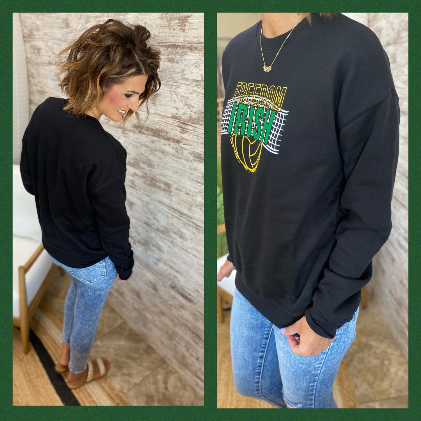 Freedom Irish Volleyball Bella Crewneck