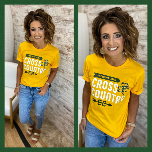 Freedom Irish Cross Country Gold Tee