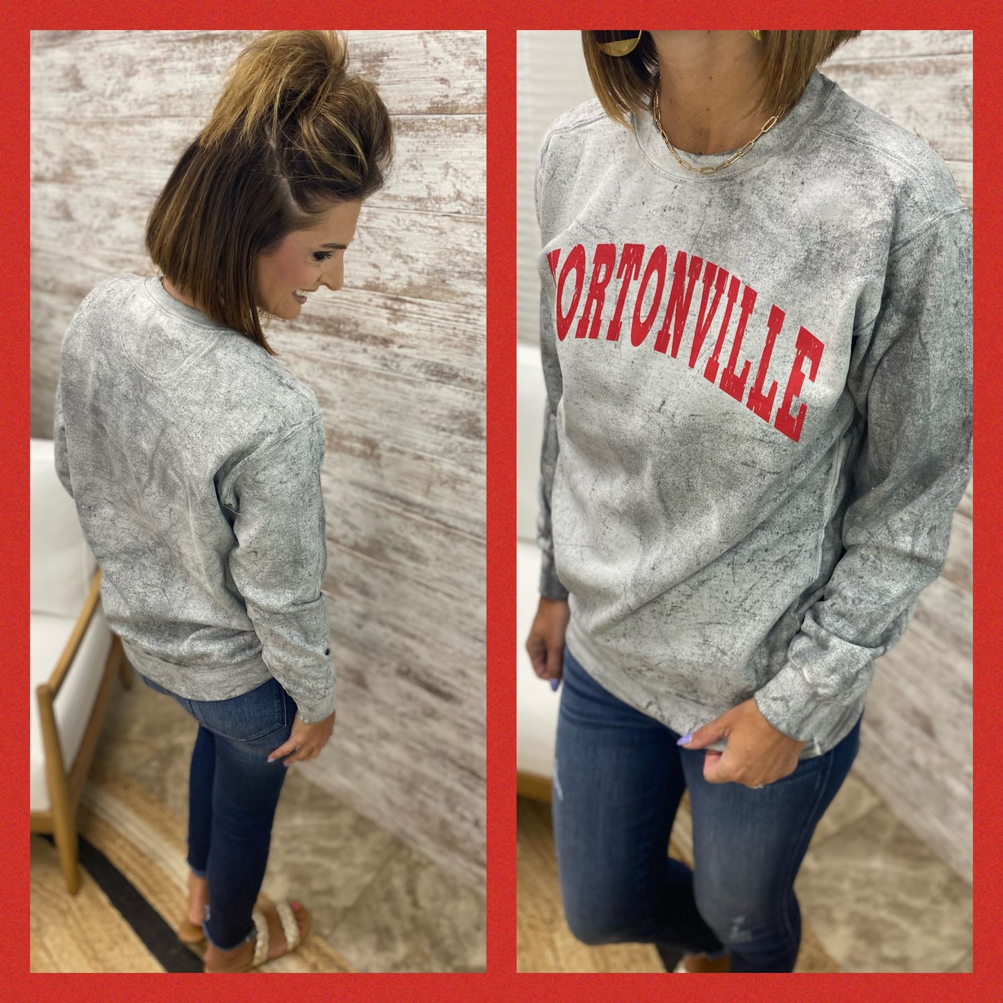 Hortonville Smoke Colorblast Crewneck