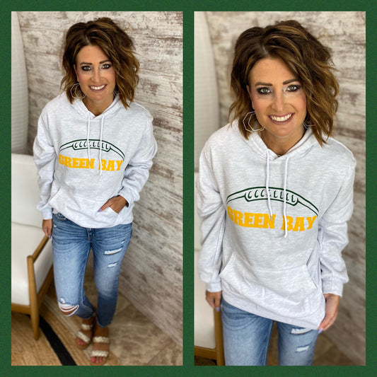 Green Bay Football Bella Soft Hoodie