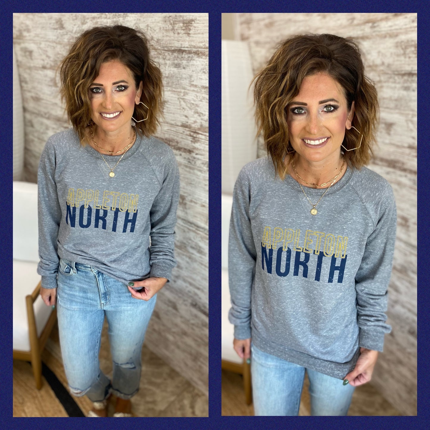 Appleton North Heathered Grey Crewneck