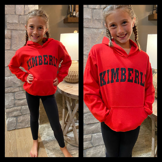 Kimberly Youth Red Hoodie